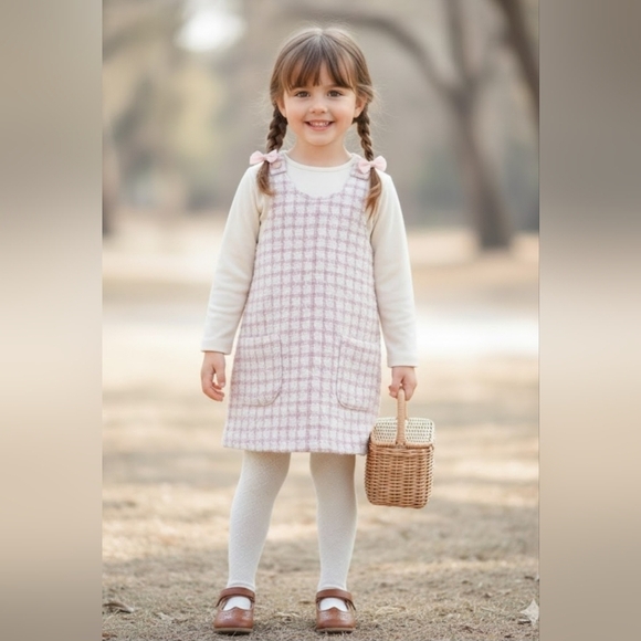 Nicole Miller Other - Nicole Miller Pink and White Kids Dress